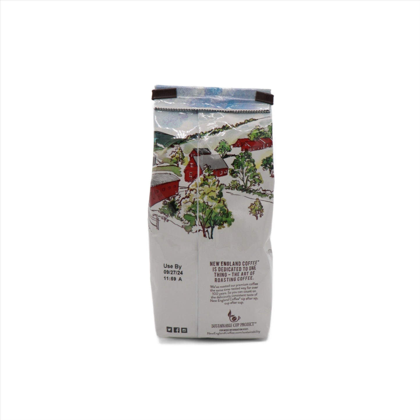 New England Coffee Light + Dark Blend Medium Roast 9oz. Bag