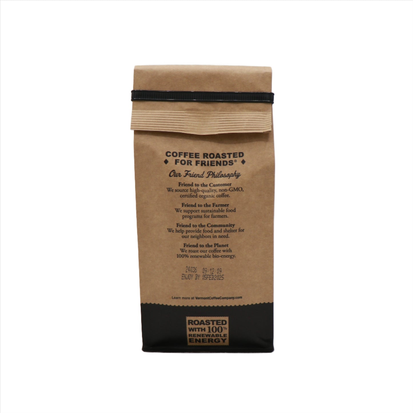VT Coffee Co. Organic Dark 12oz. Bag