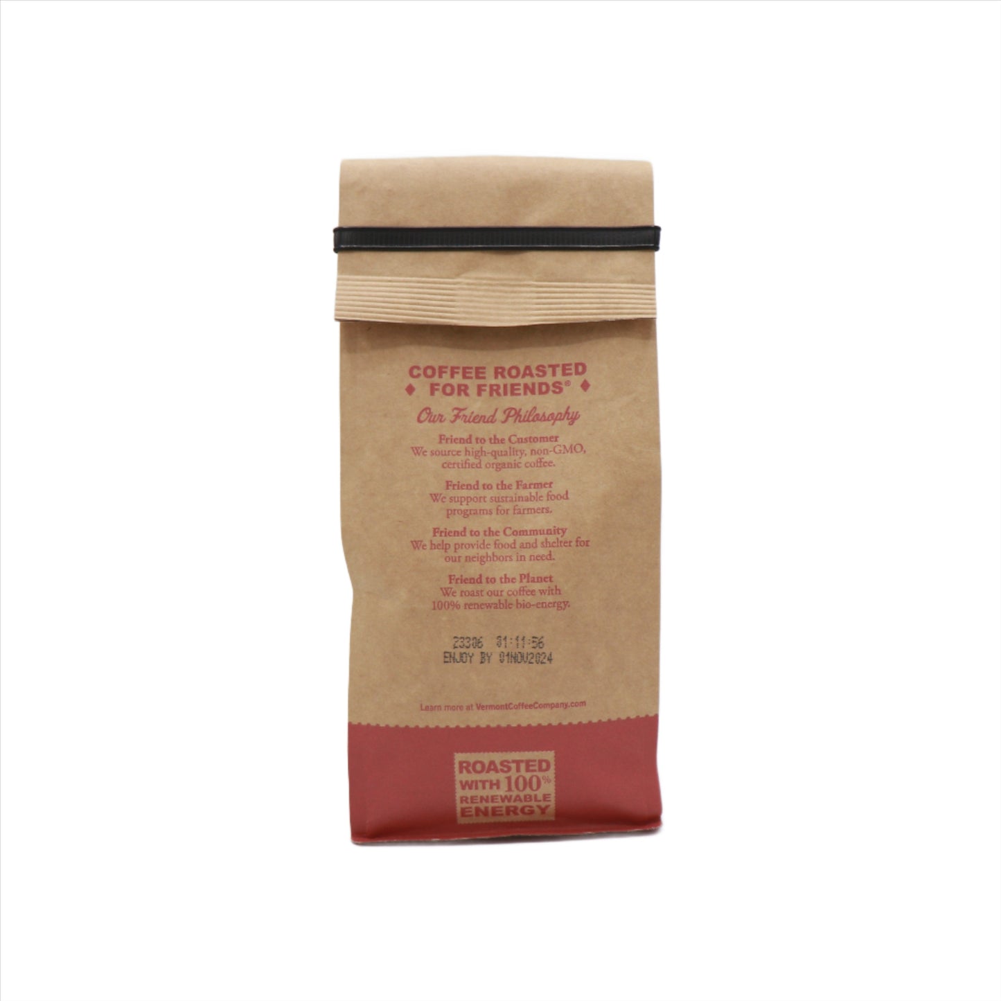 VT Coffee Co. Organic Decaf 12oz. Bag