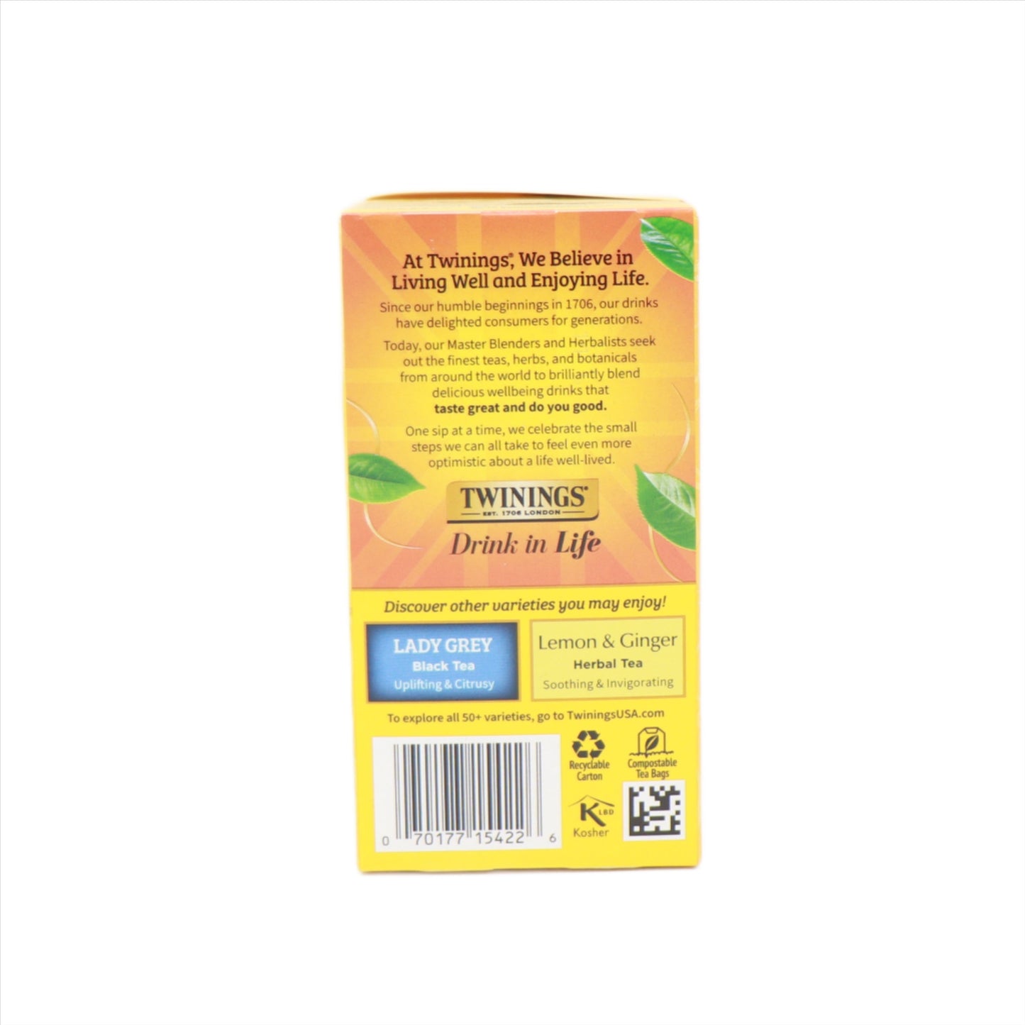 Twining's Earl Grey 20 Tea Bags 20 Count