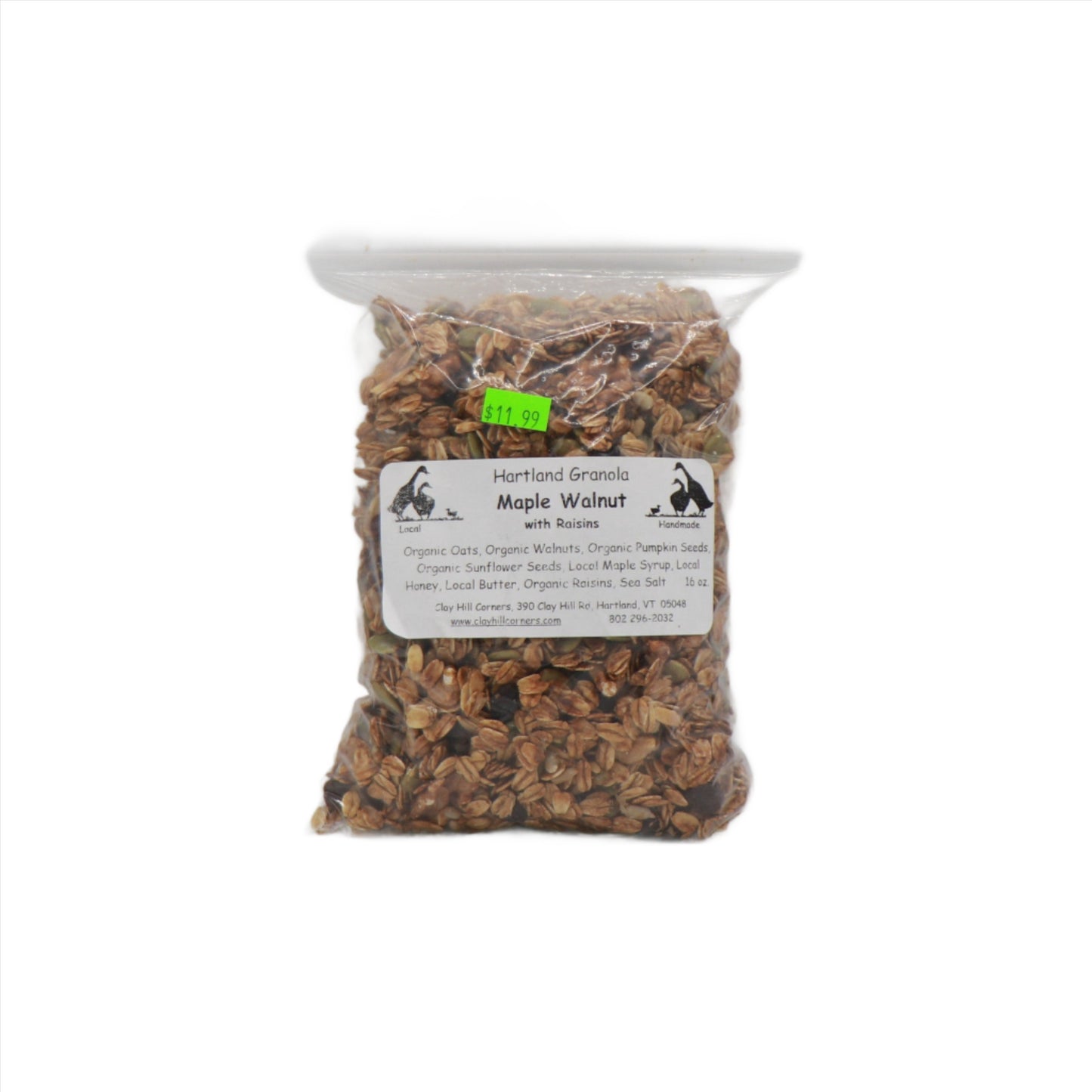 Maple Walnut Granola 16oz Bag (Made in Hartland, VT)