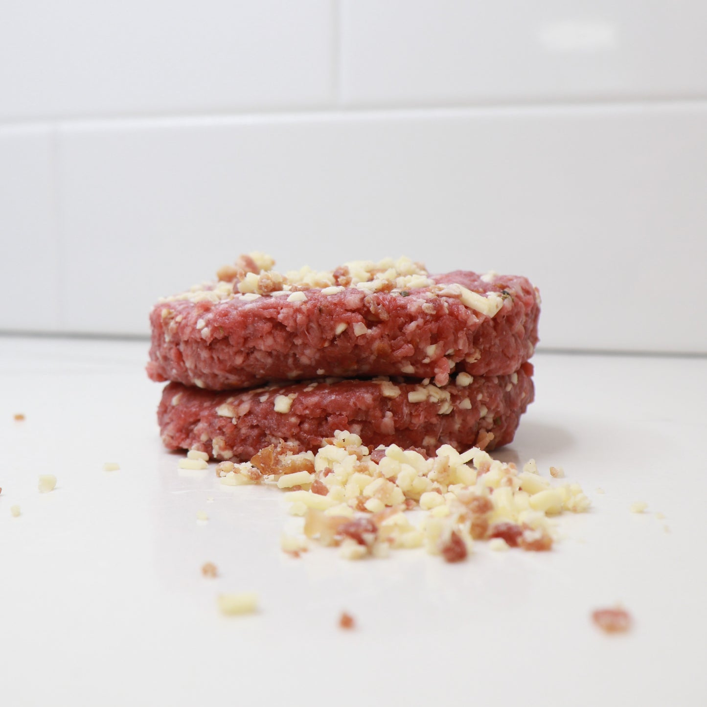 Local Bacon Cheddar Burger Patties