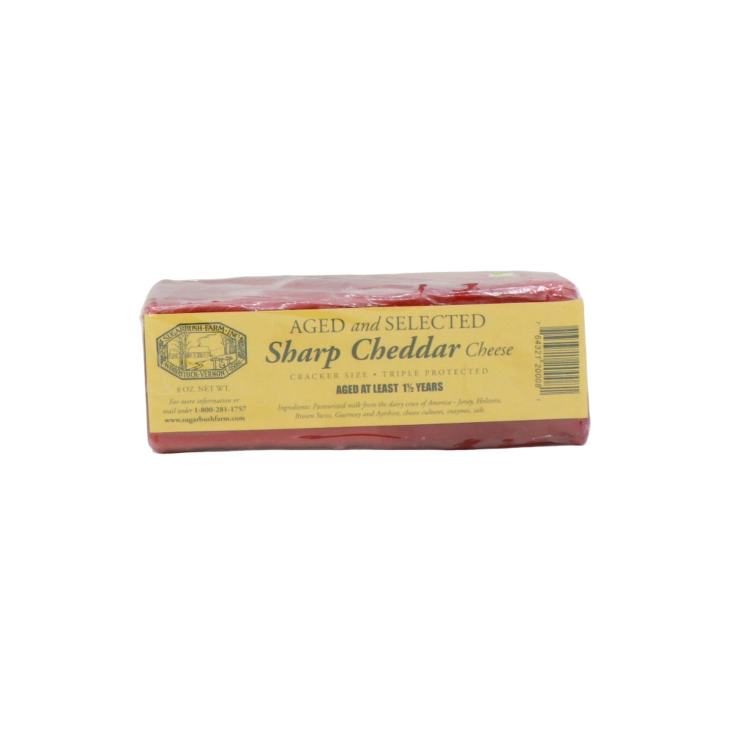 Sugarbush Farm 1.5 Year Aged + Selected Sharp Cheddar 8 OZ