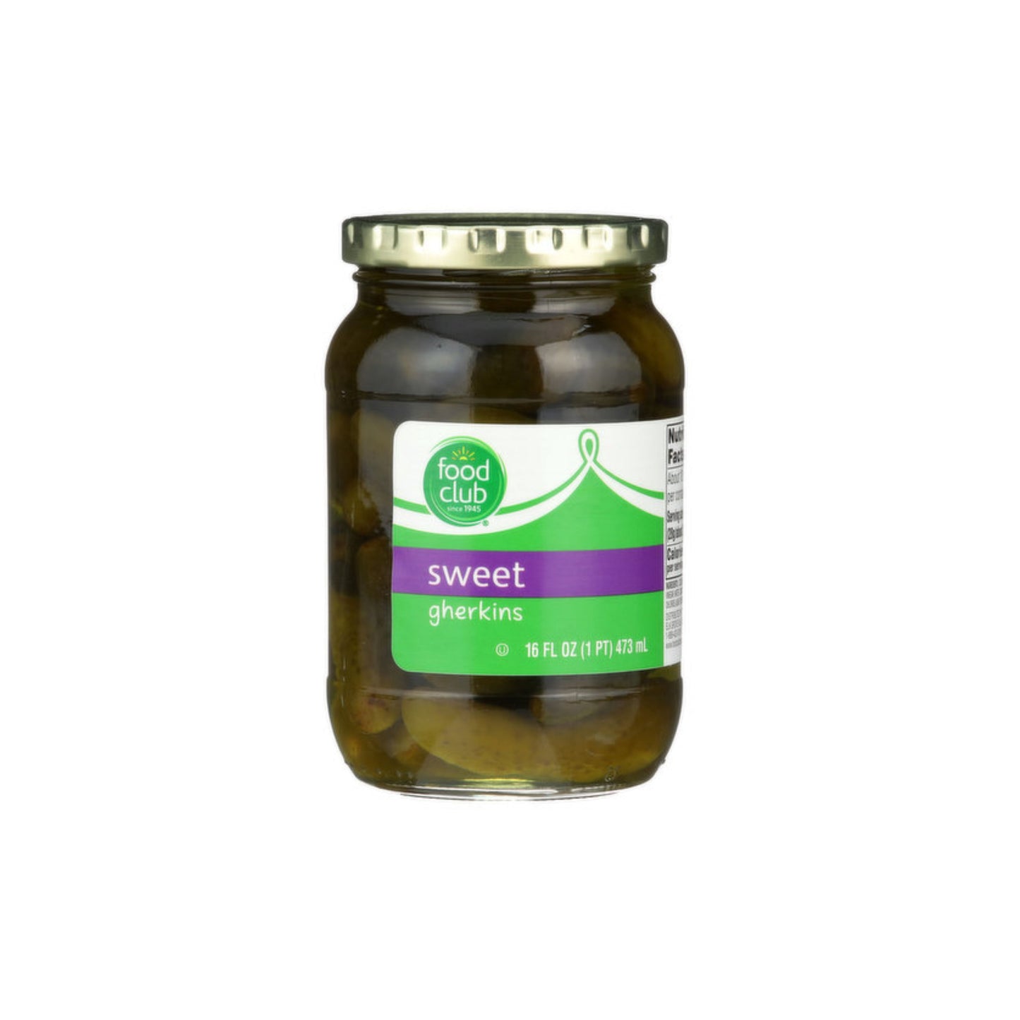 Food Club Sweet Gherkins 16 OZ