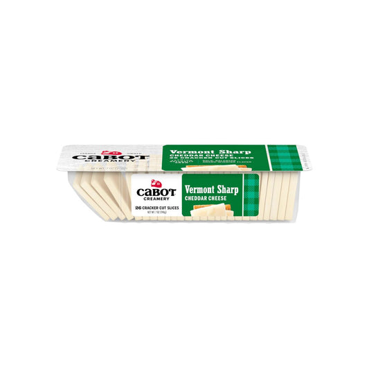 Cabot Vermont Sharp Cheddar 26 Cracker Cut Slices