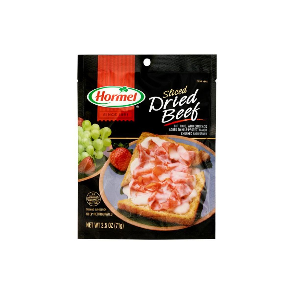Hormel Sliced Dried Beef 2.5 OZ Bag