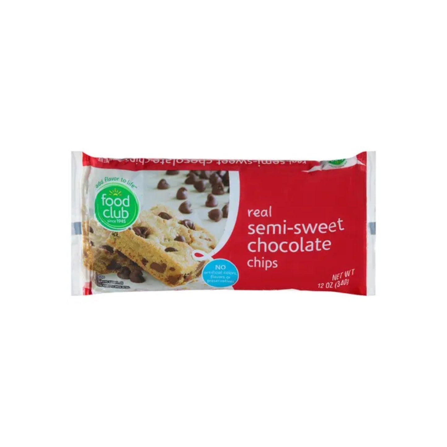 Food Club Semi-Sweet Chocolate Chips 12 OZ