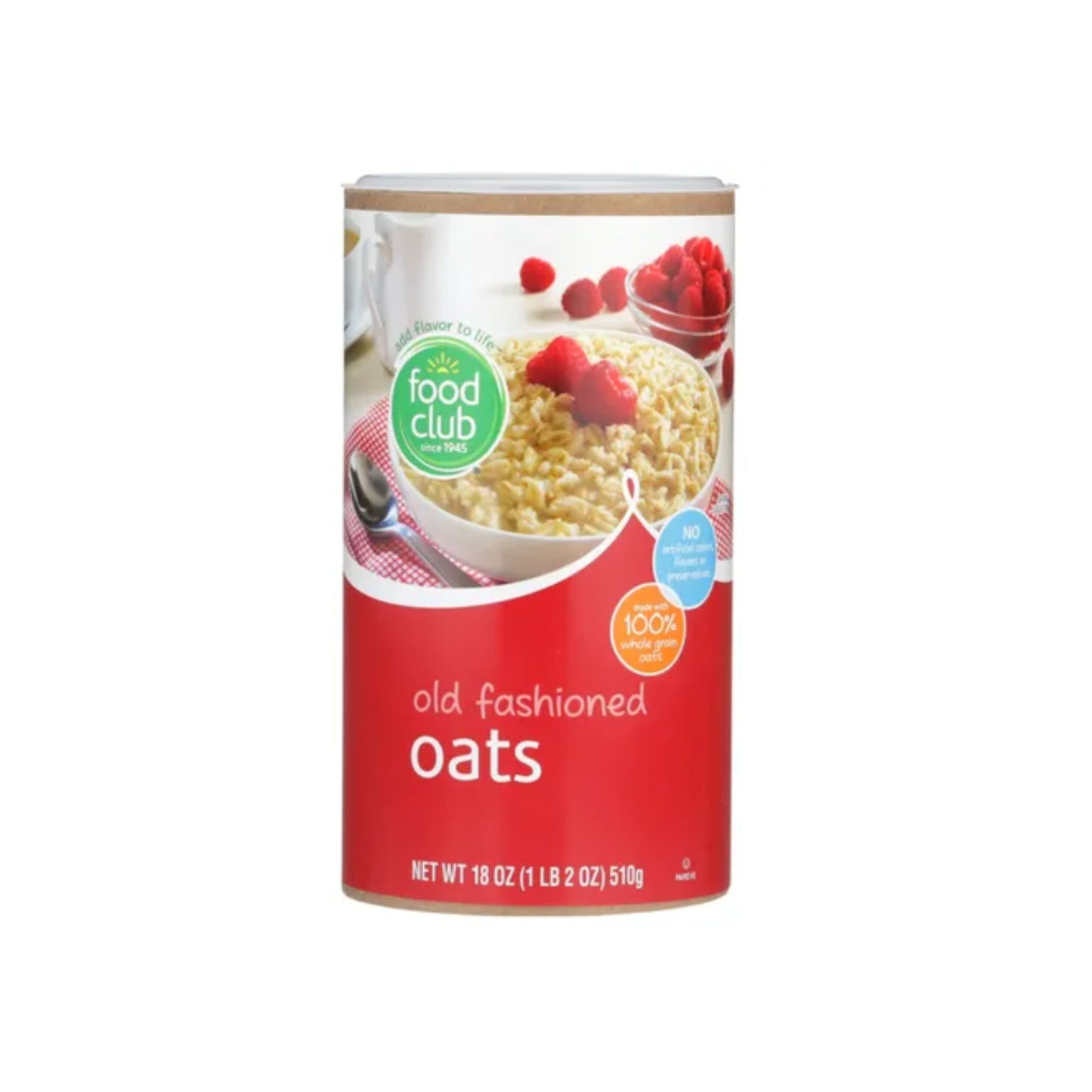 Food Club Old Fashioned Oats 18 OZ