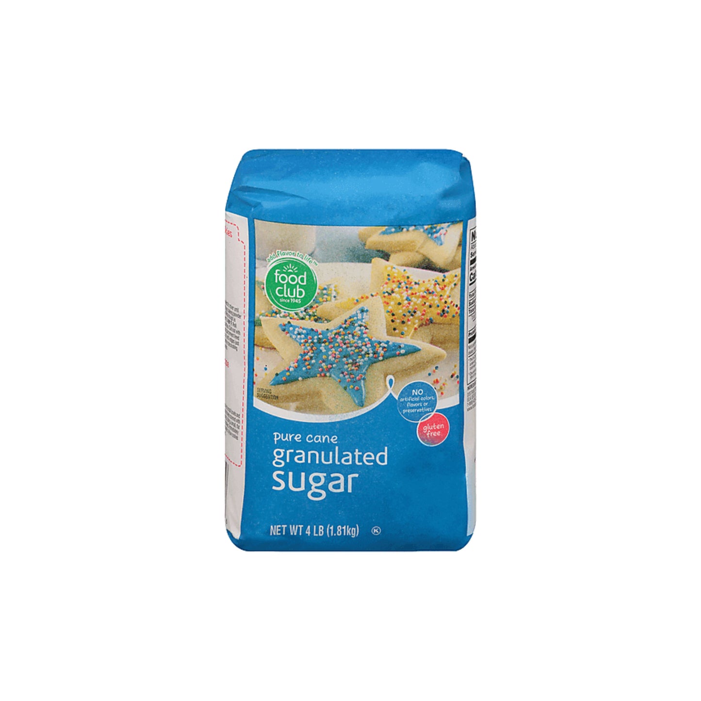 Food Club Granulated Sugar 4 lbs.