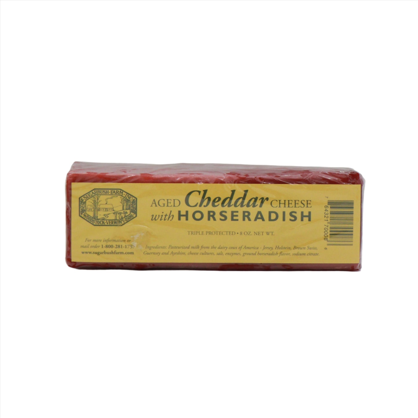 Sugarbush Farm Aged Cheddar With Horseradish 8 OZ