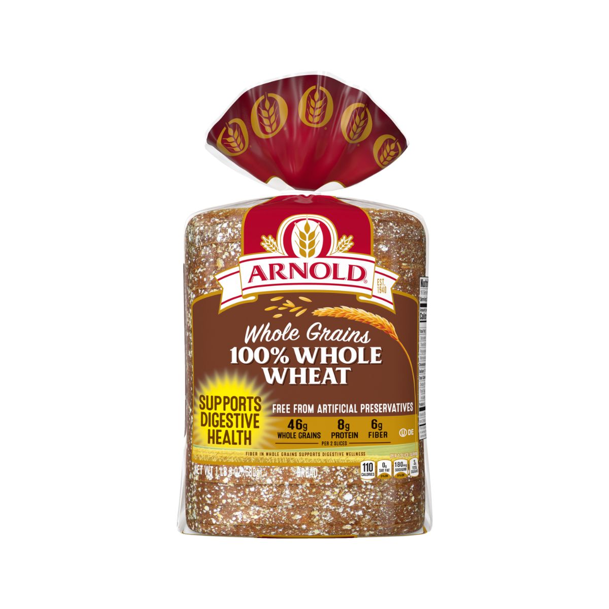 Arnold 100% Whole Wheat Bread