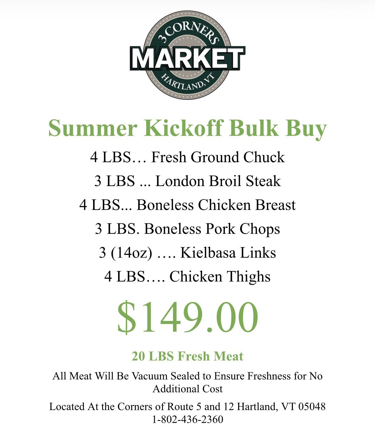 Summer Kick Off Bulk Buy