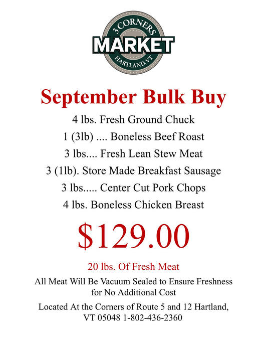 September Bulk Buy