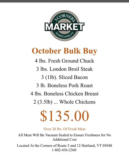 October Bulk Buy