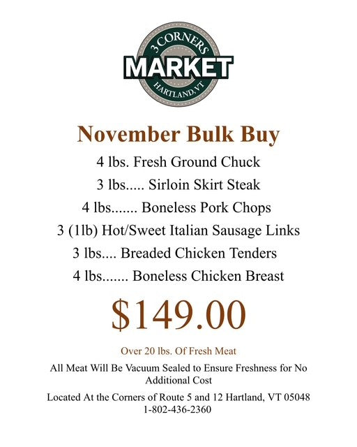 November Bulk Buy